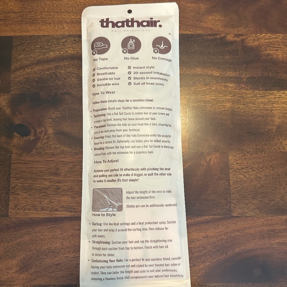 ThatHair - 16” Wavy Hair Extensions - Bahama Beige - Picture 4 of 4